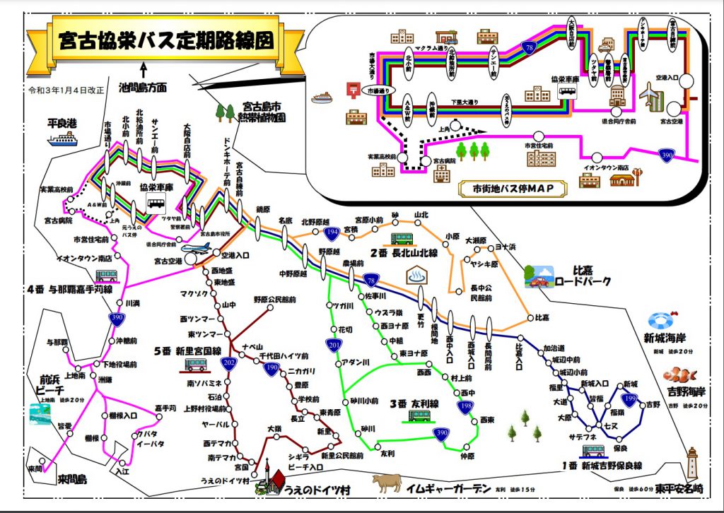 宮古協栄バス路線図